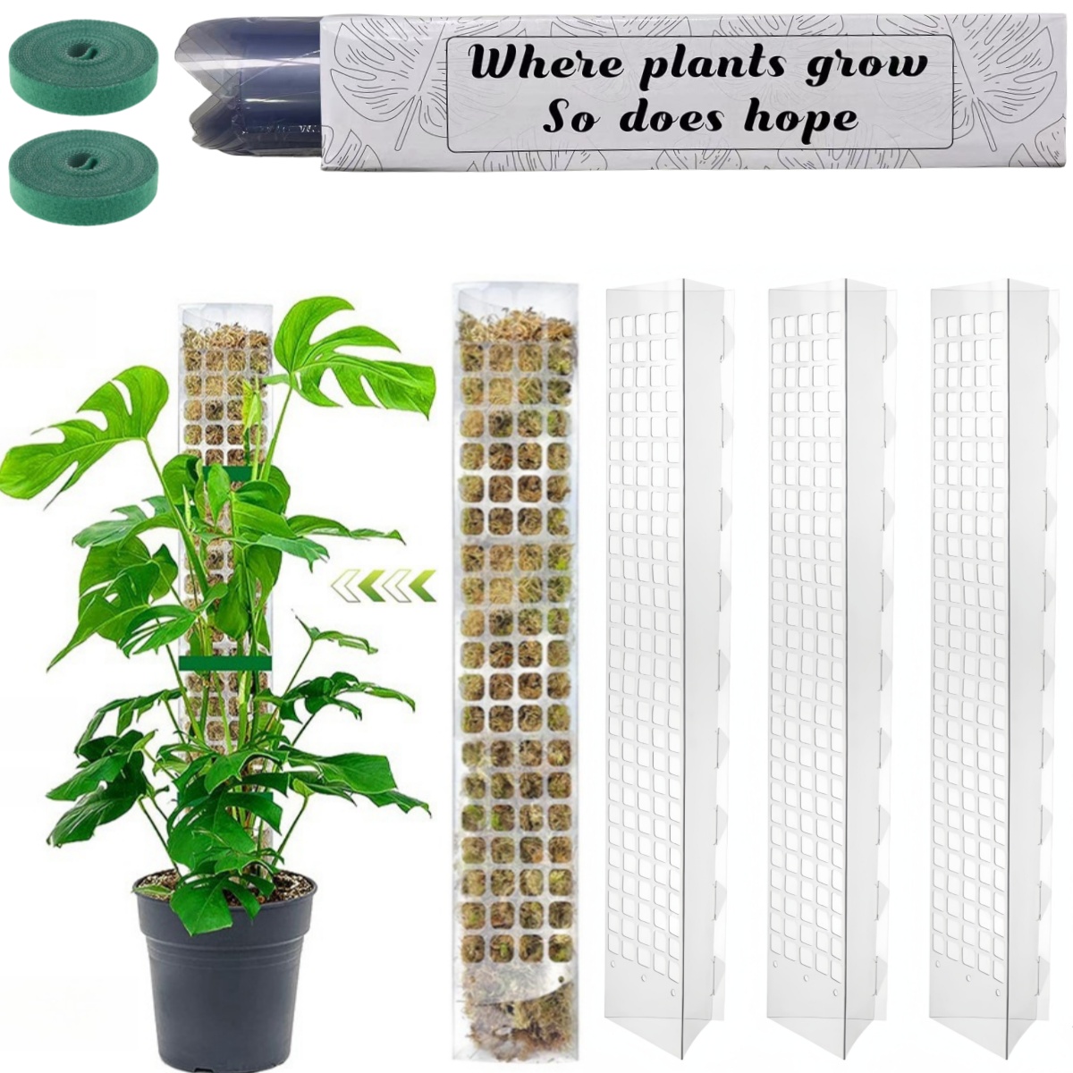 Indoor Herb Garden - حامل نباتات بلاستيكي على شكل عمود