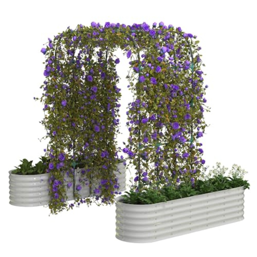 Raised Garden Bed - سرير زراعة مرتفع مصنوع من الفولاذ