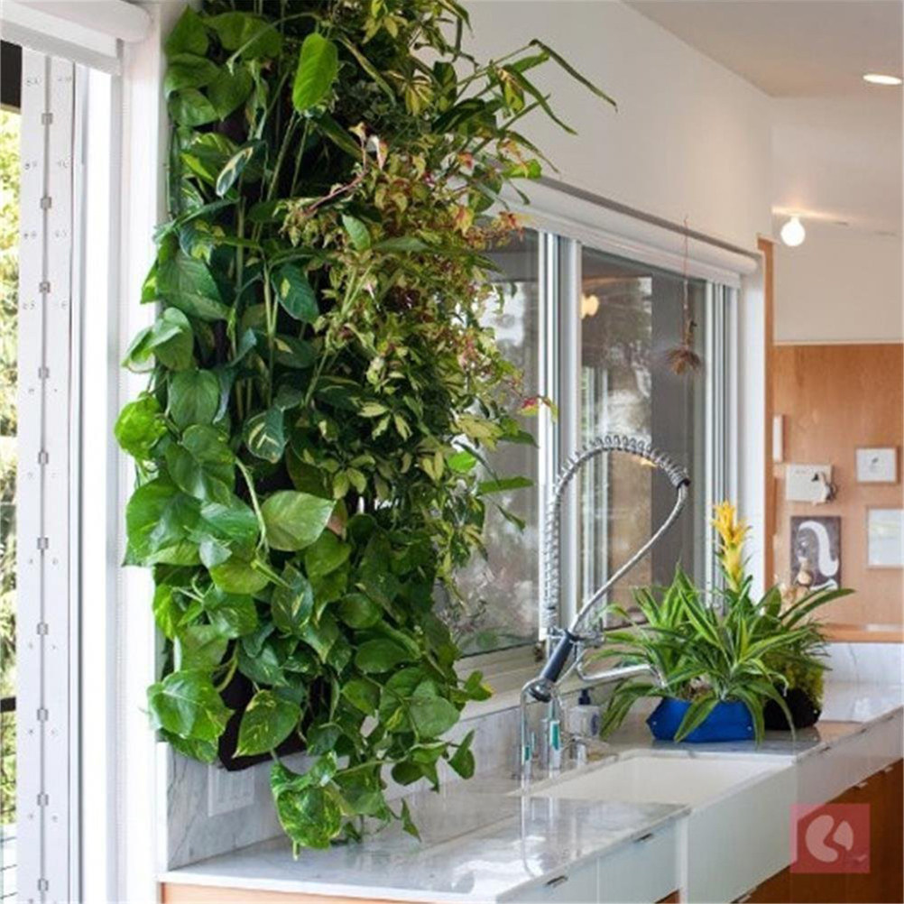 Indoor Herb Garden - حقيبة زراعة عمودية معلقة على الحائط