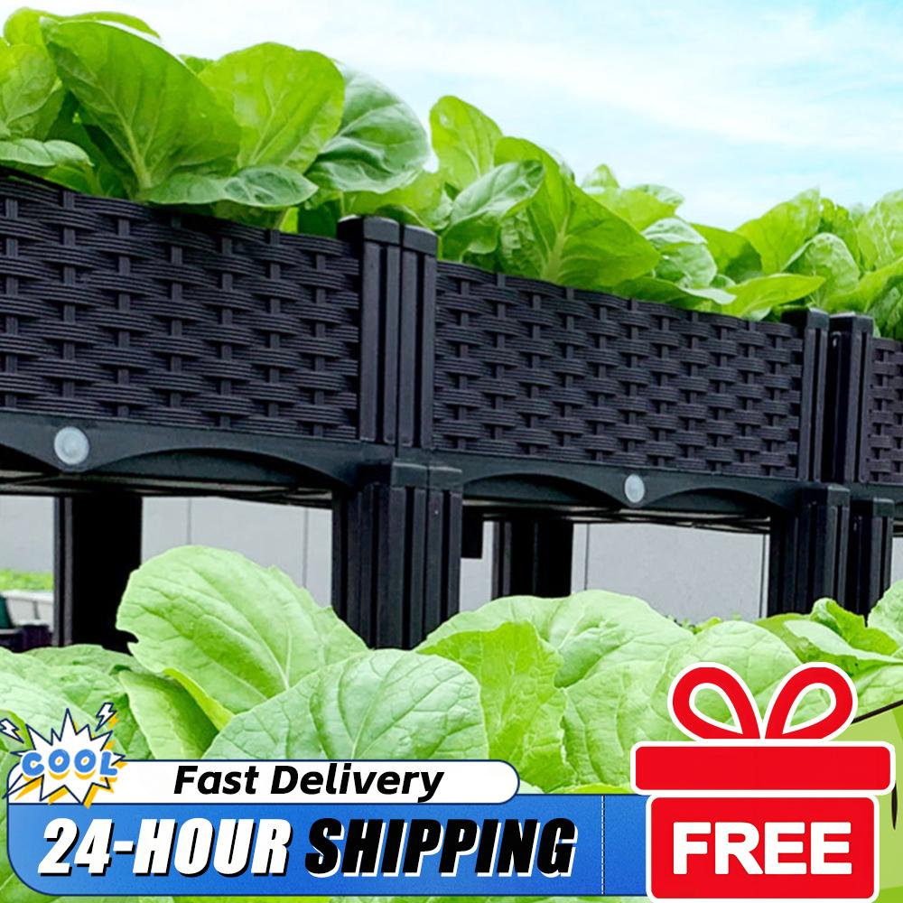 Raised Garden Bed - صندوق زراعة بلاستيكي مرتفع بأرجل، حوض