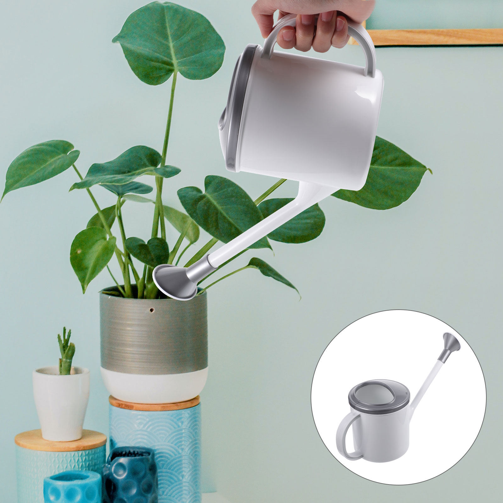 Watering Can - إبريق سقي منزلي بفوهة طويلة، مصنوع
