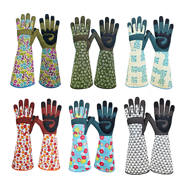 Garden Gloves - قفازات نسائية طويلة الأكمام للحدائق مصنوعة