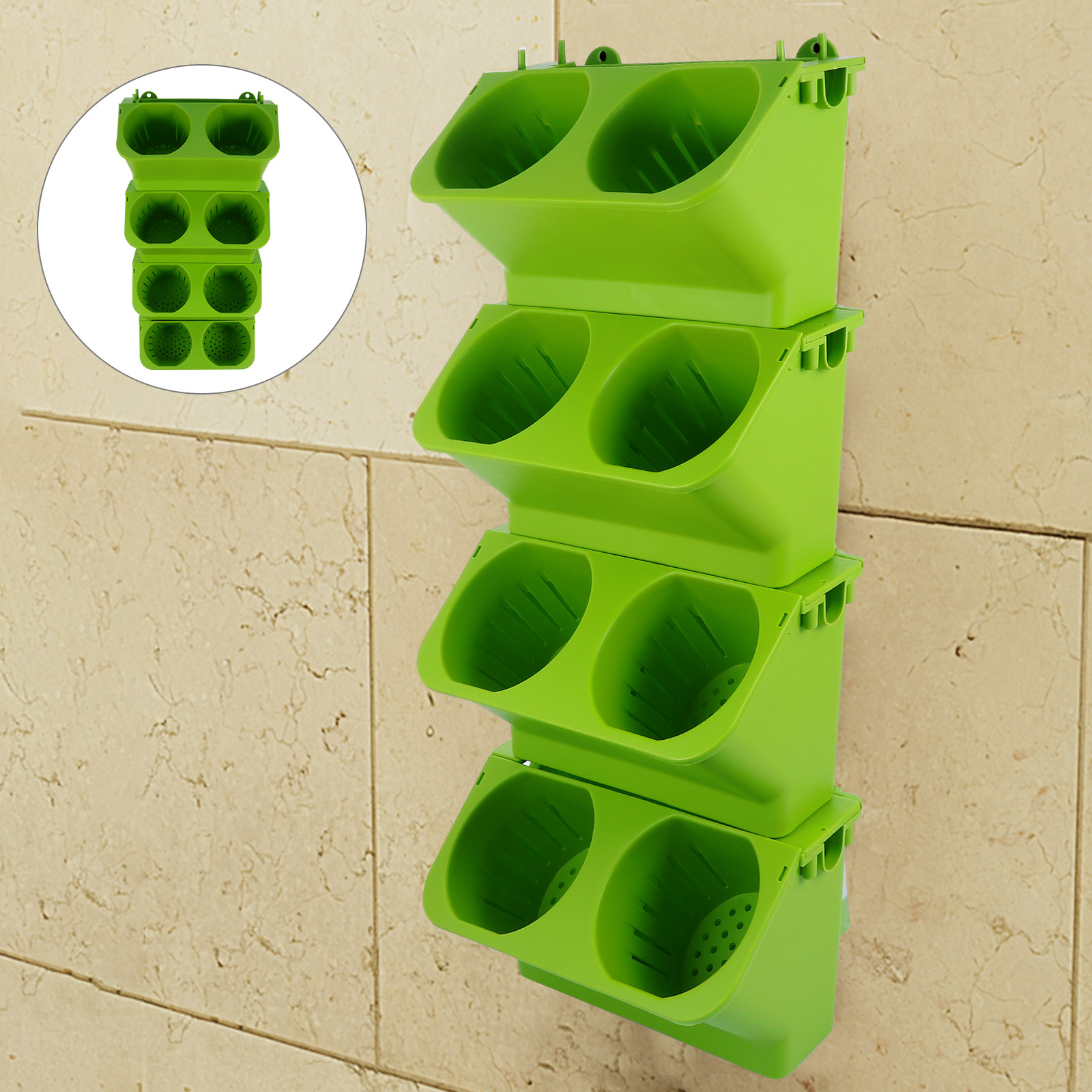 مجموعة من 4 قطع من أوعية الزرا - مراجعة Vertical Planter وسعره