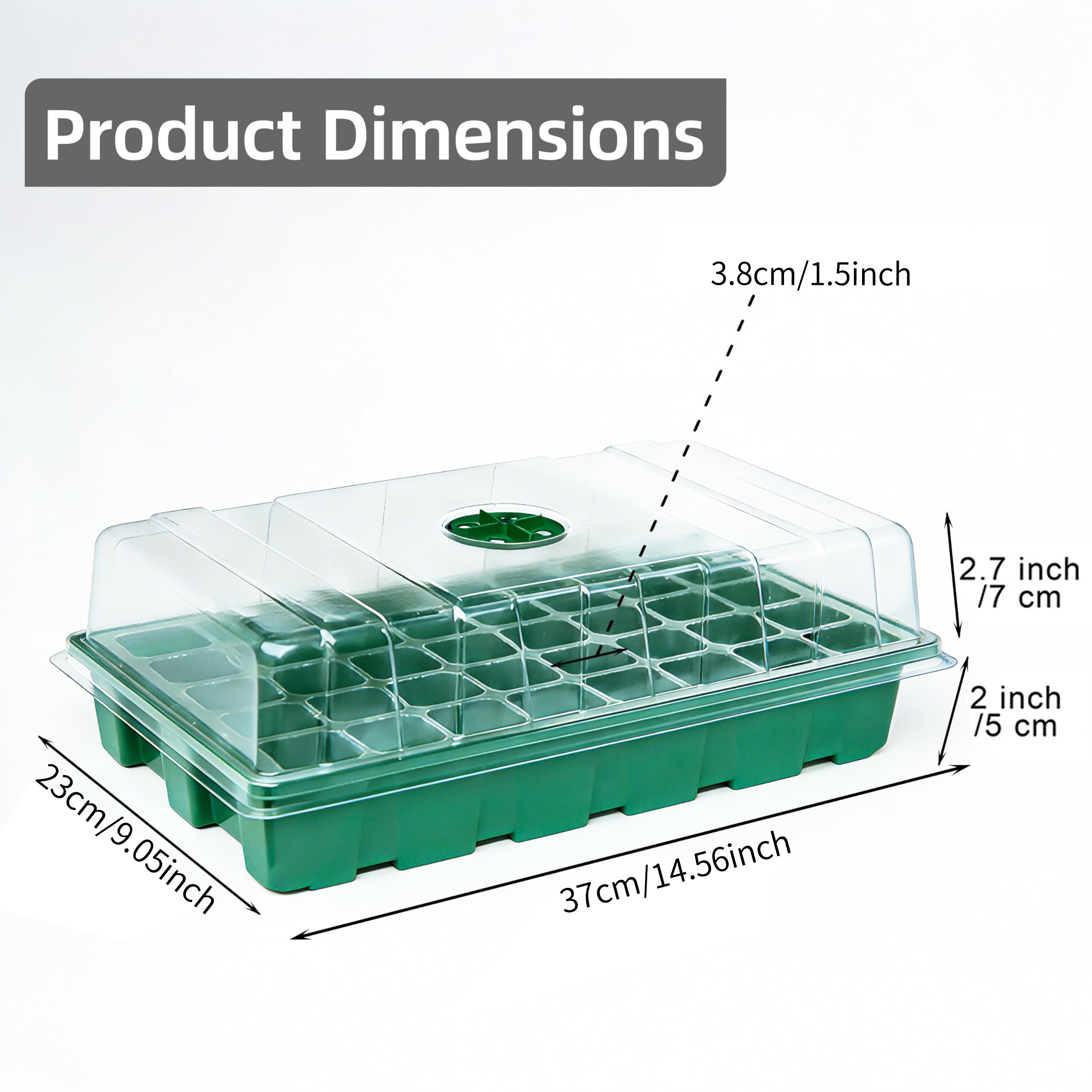 مع غطاء شفاف و3 صواني بذور، صي - مراجعة Seed Starter Tray وسعره
