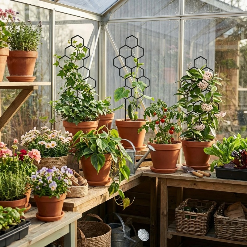 2/4 قطع من دعامات النباتات ذات - مراجعة Indoor Herb Garden وسعره