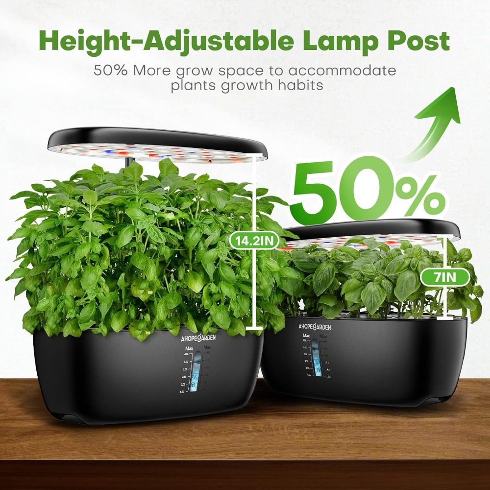 حديقة زراعة مائية بـ 12 وحدة م - مراجعة Indoor Herb Garden وسعره