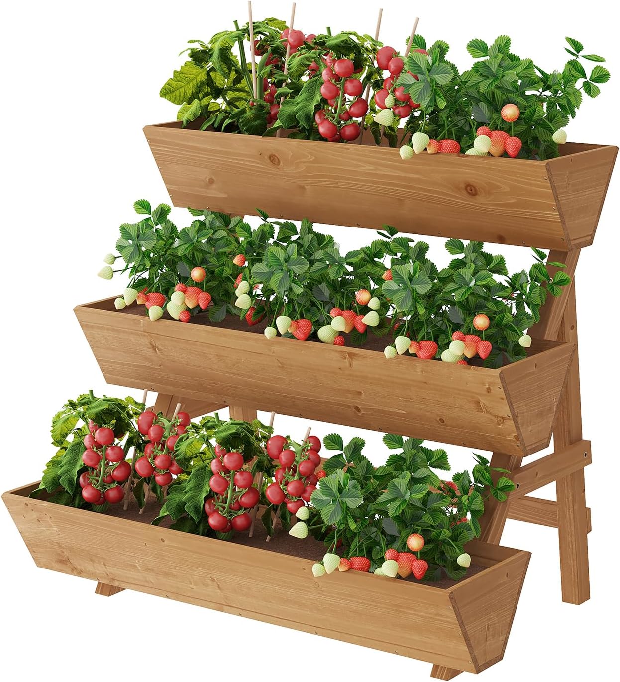 حوض زراعة عمودي ثلاثي الطبقات  - مراجعة Raised Garden Bed وسعره