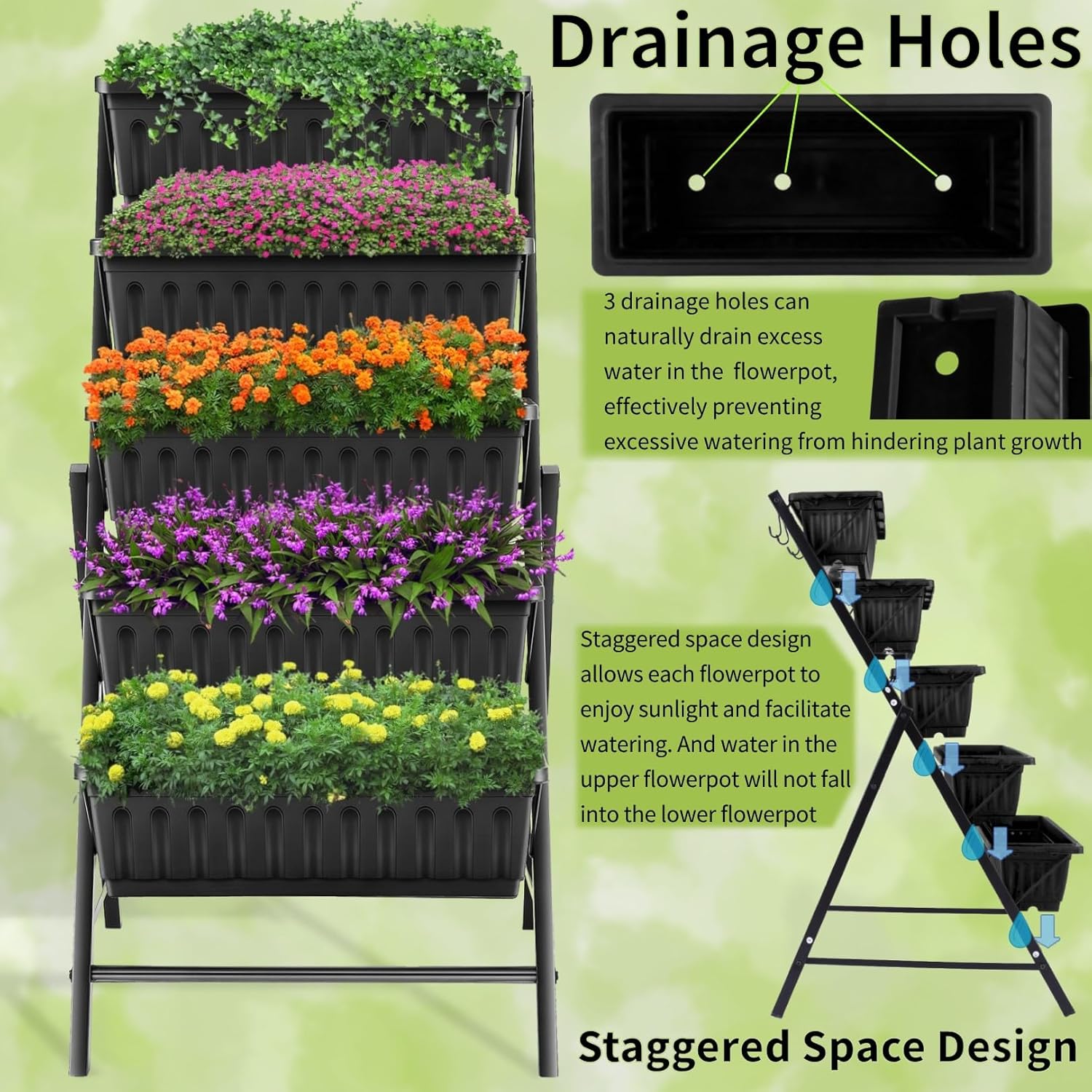 حاوية نباتات معدنية بـ 5 طبقات - مراجعة Vertical Planter وسعره