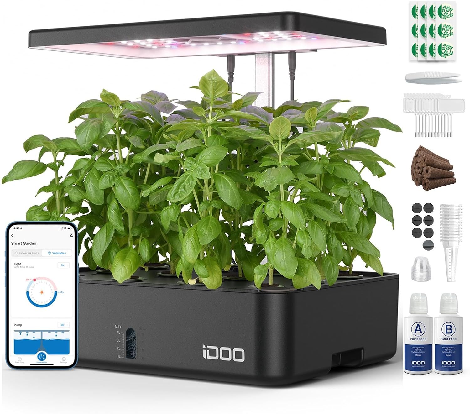 نظام زراعة مائية بـ 12 وحدة مع - مراجعة Indoor Herb Garden وسعره