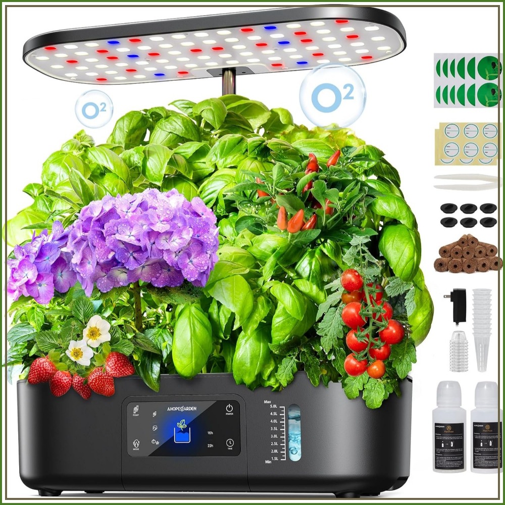 حديقة داخلية هيدروبونية بـ 12  - مراجعة Indoor Herb Garden وسعره