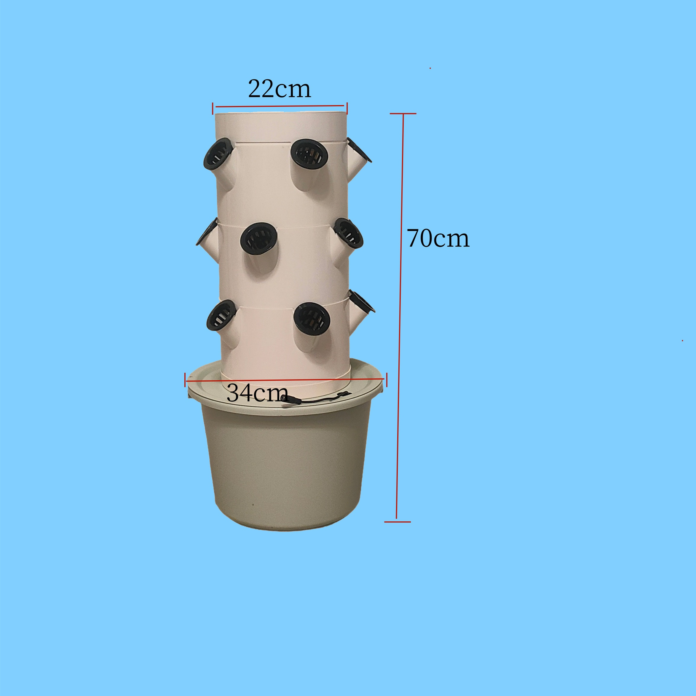نظام زراعة مائية عمودي بثلاث ط - مراجعة Indoor Herb Garden وسعره