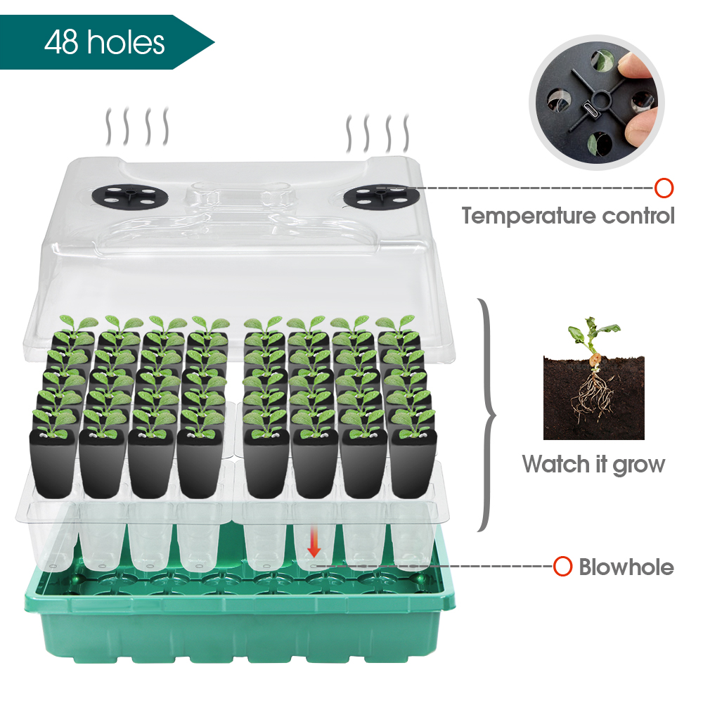 الشتاء الشتلات صندوق لوحة التد - مراجعة Seed Starter Tray وسعره