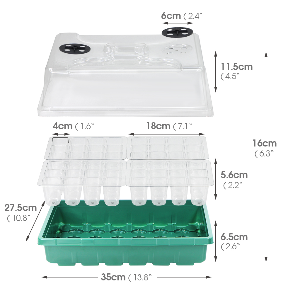 الشتاء الشتلات صندوق لوحة التد - مراجعة Seed Starter Tray وسعره