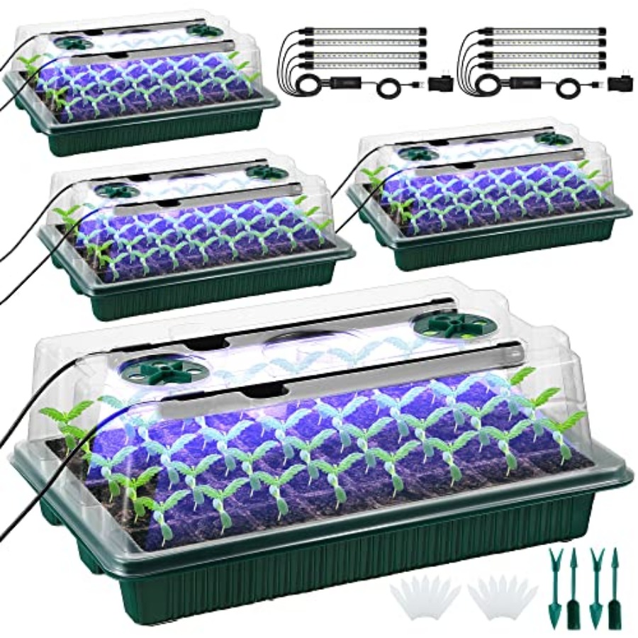 صينية بذور مع إضاءة للنمو، مجم - مراجعة Seed Starter Tray وسعره